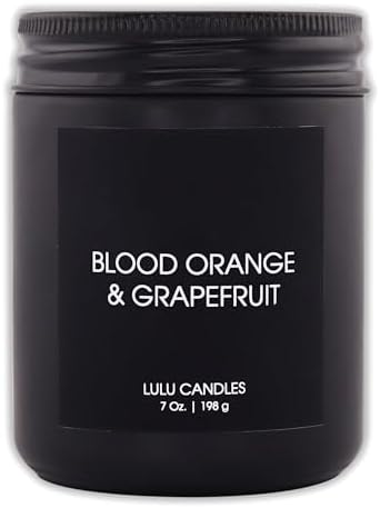 Lulu Candles | 4 Pack Scented Candles Gift Set | Gift Set for Home, Men, and Women | Jasmine, Oud & Sandalwood, Blood Orange & Grapefruit, Tobacco, Spice & Vanilla, and Palo Santo (4PCS - 7 Oz/Each) - Image 3
