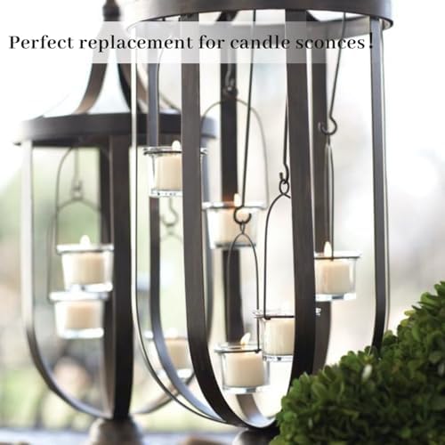 Letine 36-Pack Clear Glass Tealight Candle Holders - Thick Sturdy Votive/Tealight Holders Bulk for Wedding, Party, Home Decor | Perfect Replacement for Wall Sconces, Candelabras & Fireplace Screens - Image 7