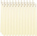 YOROXRG 36 Pack Ivory White Taper Candles, 7-8 Hours Burn Time, Unscented, Smokeless and Dripless, 0.8 x 10 Inch Dinner Candle Set for Household, Wedding, Party and Home Décor Candlesticks by YOROXRG