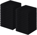 Homaxy 100% Cotton Waffle Weave Kitchen Dish Cloths 24-Pack, Black by Homaxy