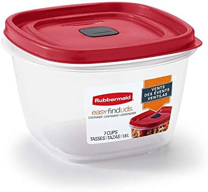 Rubbermaid 7 cups Food Storage Container 3 Pack Clear by Rubbermaid