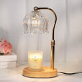 Funistree Flower Candle Warmer Lamp with Timer, Dimmable Candle Lamp Warmer, Christmas Birthday Gifts for Women Mom Her, Housewarming Home Decor, Lotus Wax Warmer for Yankee Candles - Crystal Clear by Funistree