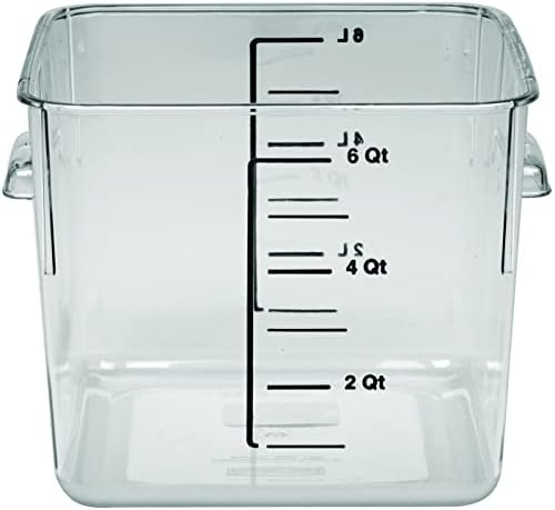 Rubbermaid Commercial Products Square Food Container, 6-Quart, Clear - Image 3