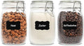 ComSaf Glass Jars with Airtight Lids 34oz 3 Pack Pantry Storage Coffee by ComSaf