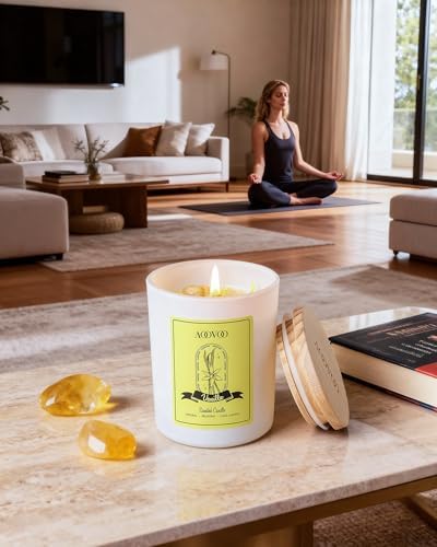 AOOVOO Rose/Vanilla/Eucalyptus/Lavender Scented Candles for Women - Image 2