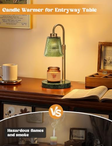 Marble Green Candle Warmer Lamp with Timer Home Decor Gifts for Women - Image 6