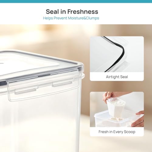 Vtopmart 3 PCS Flour and Sugar Storage Container Sets for Beginner Bakers - Image 5