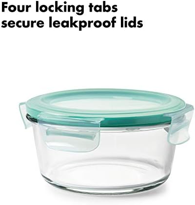 OXO Good Grips 8 Piece Smart Seal Airtight Glass Round Container Set - Image 3
