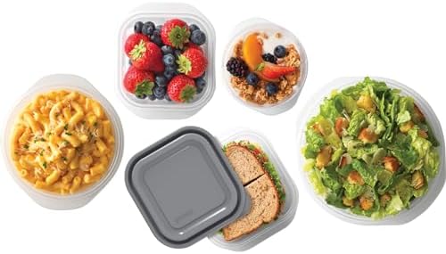 GoodCook EveryWare 40-Piece Food Storage Container Set, BPA-Free Plastic, Click and Fresh Lids, Assorted Sizes with Integrated Measurements, Durable and Secure Food Containers for Leftovers - Image 6