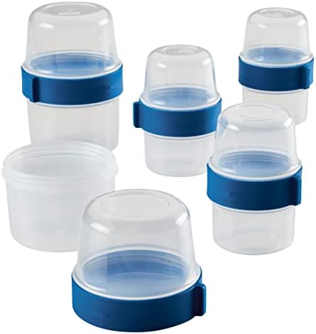LOCK & LOCK LocknLock Easy Essentials Twist Two Way Food Storage Container, BPA-Free/Dishwasher Safe, 10-Piece Set, Clear by LocknLock