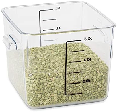 Rubbermaid Commercial Products Square Food Container, 6-Quart, Clear - Image 5