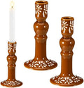 Conelist 2 Pcs Traditional Mexican Clay Candleholders, 7.5 in by Conelist
