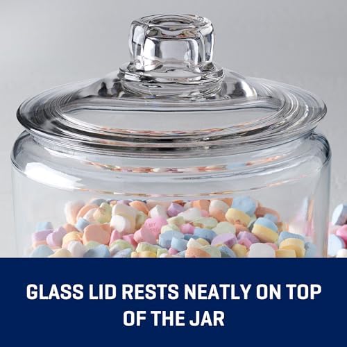 Anchor Hocking Heritage Hill 1 Gallon Glass Jar with Lid, Set of 2 - Image 4