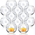 Volens Clear Votive Candle Holders Set of 12, Round Glass Votives 2''×2'' by VolensLightUpYourLife