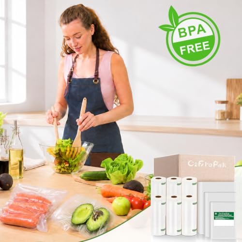 O2frepak Quart 8"x12" Vacuum Sealer Bags 200ct for Food Storage - Image 6