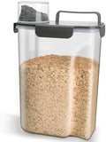 Komzon Rice Container, Airtight Rice Storage Container 10lb, Cereal Containers Storage, BPA Free Food Dispenser with Pouring Spout Handle for Flour Pasta Grain, Pet Dog Cat Bird Food Storage Container by Komzon