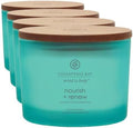 Chesapeake Bay Candle Mind & Body 3-Wick Coffee Table Jar Candle Nourish + Renew (Coconut & Sandalwood), 11oz (Pack of 4) by ChesapeakeBayFragrance