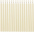 WPONSZU 16 Pack Ivory Taper Candles, 7-8 Hours Burn Time, Unscented, Smokeless and Dripless, 4/5 x 10 Inch for Christmas,Household,Dinner,Wedding,Valentine's Day,Party and Home Décor Candlesticks by WPONSZU