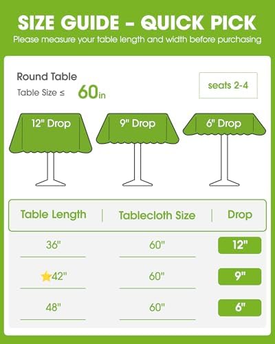 Pureegg Table Cloth for Round Tables - Elegant Linen Beige Tablecloth Resists Water, Stain, Wrinkle and Heat, Ideal for Dining, Party, Birthday and Wedding, 60 Inch - Image 4