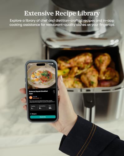 Cosori Iconic Stainless Steel Air Fryer, 6.5Qt, PFAS Free Ceramic Coating - Image 5