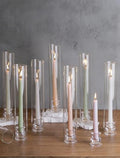 NUPTIO Hurricane Glass Candle Holders Bulk for Wedding - 12.6" H Set of 30 by Nuptio