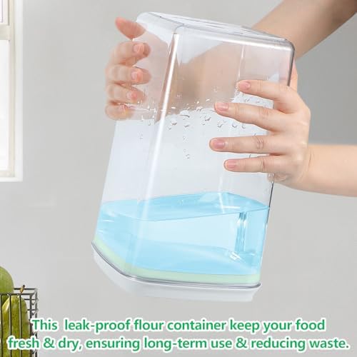 4.2 Qt Airtight Flour Rice Storage Container with Pop-up Lid Sugar Holder - Image 5