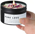 Crystal Candle, Healing Energy Protection Gift, Mindful Intentions, Best Friend, Mother's Birthday Gift.(Pure Love) by Unknown