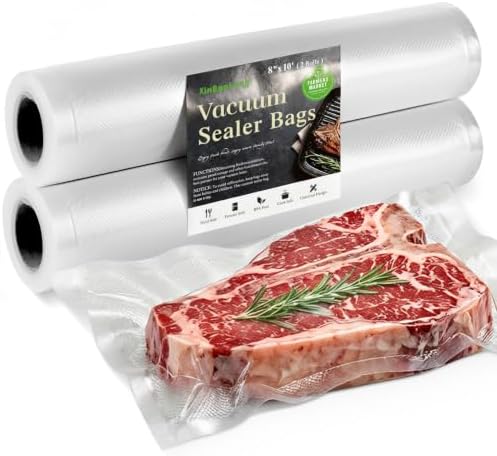 Kitchen Essentials, Vacuum Sealer Bags 8"x10' 2 Rolls, Sandwich Bags by xinbaolong