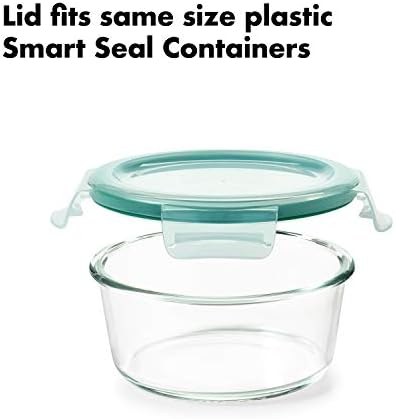 OXO Good Grips 8 Piece Smart Seal Airtight Glass Round Container Set - Image 4