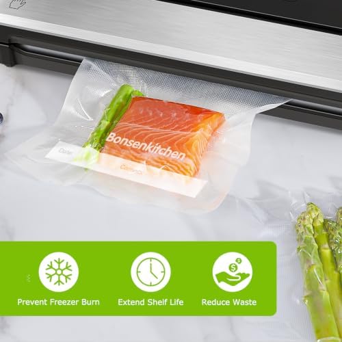 Bonsenkitchen Precut Vacuum Food Sealer Bags 100 Pint 6" x 10", BPA Free - Image 5