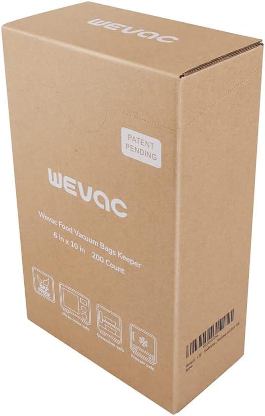 Wevac Vacuum Sealer Bags 6"x10", 200 Pint Bags, Fits Food Saver Sealers - Image 3