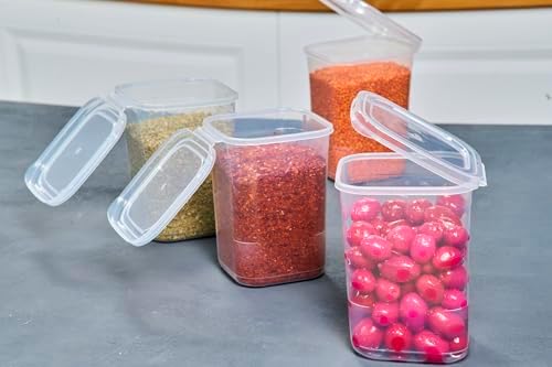 10 Pack 39 oz Small Food Storage Containers with Attached Lids - Image 6