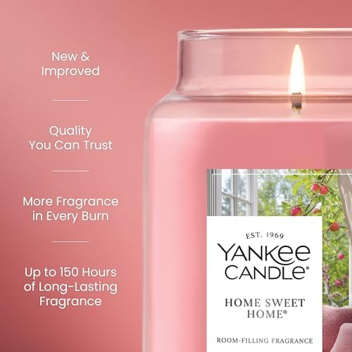 Yankee Candle Home Sweet Home Scented Candle, 22oz Large Jar, Up to 150 Hour Burn Time, Giftable (Pack of 4) - Image 3