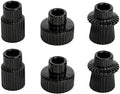 Vixdonos Taper Glass Candlestick Holders Tealight Candle Holders for Table Centerpieces, Wedding Decor and Dinner Party (6 Pcs, Black) by Vixdonos
