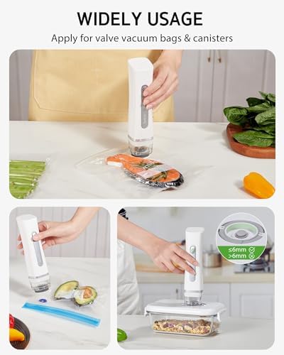 Syntus Compact Vacuum Sealer for Food with 30 Reusable Vacuum Seal Bags Set - Image 6