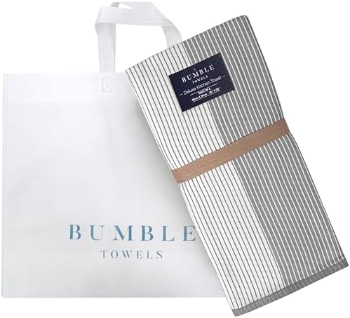 Premium Kitchen Towels (20”x 28”, 12 Pack) | Large Cotton Dish Towels | Flat & Terry Highly Absorbent Kitchen Linen Set with Hanging Loop | Gray - Image 5