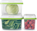 Rubbermaid FreshWorks Produce Containers, Medium/Large, 6-Piece Set by Rubbermaid
