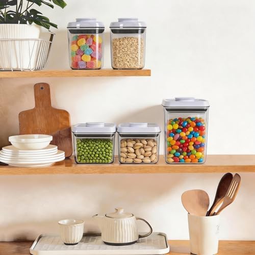 Pop Push Button Airtight Food Storage Containers with Lids - Image 2