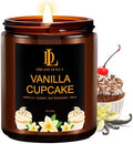 Vanilla Cupcake Candles, Vanilla Cupcake Scented Candle, Mother's Day Candle Gifts for Women, Soy Candles for Home Scented, 7oz 50 Hours Burn, Home Décor by DLDREAMYDEWLA