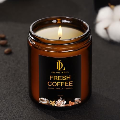 Fresh Coffee Candles, Coffee Scented Candle, Natural Soy Candles for Home Scented, Long Lasting with 50 Hour Burn Time, Gifts for Men Women - Image 5