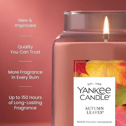Yankee Candle Autumn Leaves Scented Candle, 22oz Large Jar - Image 3