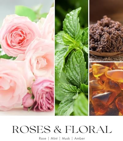 AOOVOO Rose Scented Candles for Women - Aromatherapy Candle with Crystals Inside, 7oz Soy Candles for Home Scented, Mothers Day Birthday Gifts Mothers Day Candle for Women Mom - Image 6