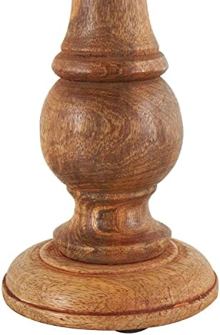 Deco 79 Mango Wood Candle Holders, Set of 3, 10", 8", 6"H, Brown - Image 6