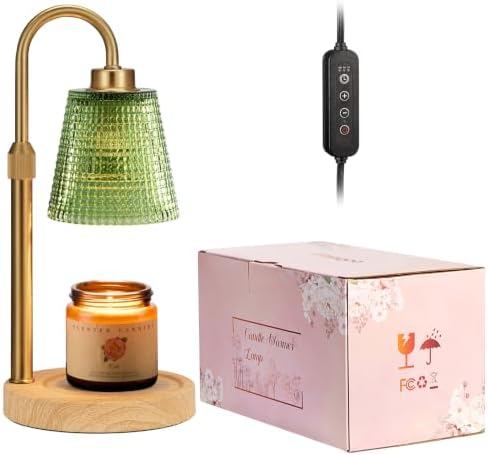 Sage Green Candle Warmer Lamp with Timer Home Decor Gifts for Women - Image 7