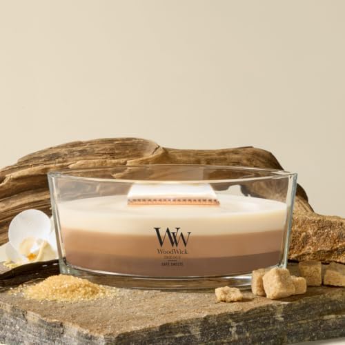 WoodWick Café Sweets Trilogy Tri-Scented Candle, Crackling Wick, 16oz - Image 4