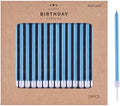 PHD CAKE 36-Count Blue Long Thin Metallic Birthday Candles, Cake Candles, Birthday Parties, Wedding Decorations, Party Candles, Cake Decorations by PHDCAKE
