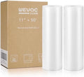 Wevac Vacuum Sealer Bags for Food 11x50 2 Rolls, Fit Food Saver Machines by Wevac