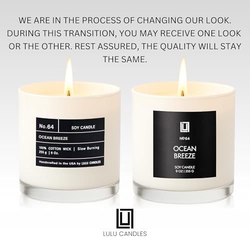 Lulu Candles | Ocean Breeze | Luxury Scented Soy Jar Candle | Hand Poured in The USA | Highly Scented & Long Lasting (9 Oz. 2 Pack) - Image 2