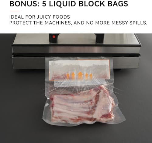 Wevac Vacuum Sealer Bags 150 Gallon 11x16", Quart 8x12", 6x10" for Food - Image 6
