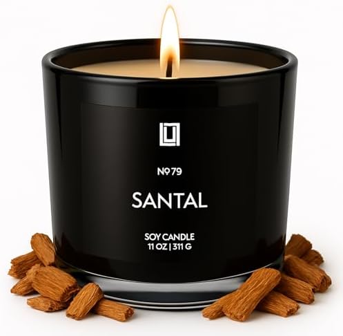 Lulu Candles | Santal | Smells Woodsy & Elegant | Luxury Scented Soy Jar Candle | Hand Poured in The USA | Highly Scented Long Lasting (11 Oz.) by LULUCANDLES
